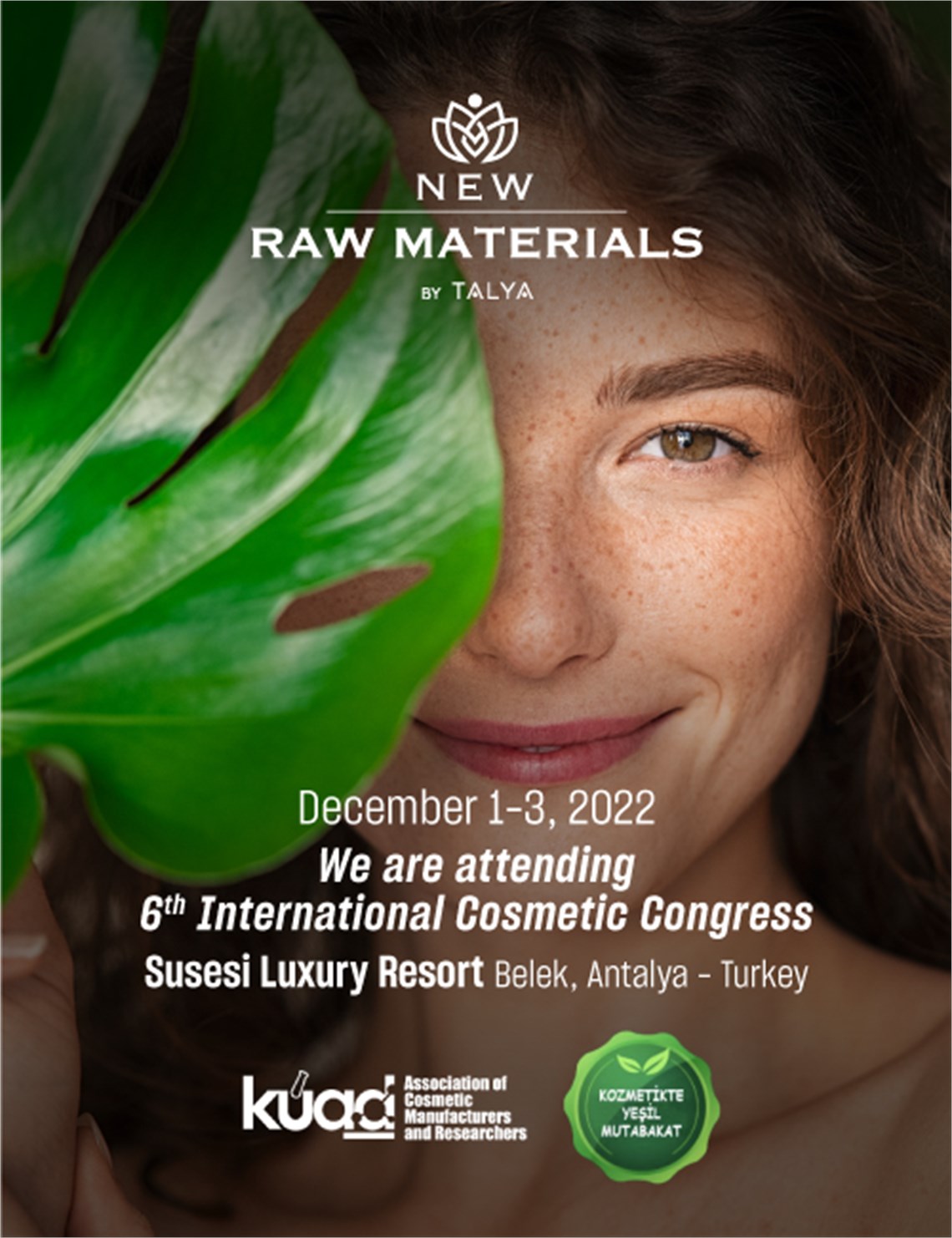 New Raw Materials is attending the 6th International Cosmetics Congress.