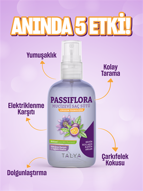 Passiflora Mucizevi Saç Sütü 200 ML + Biotin İçeren Takviye Edici Gıda